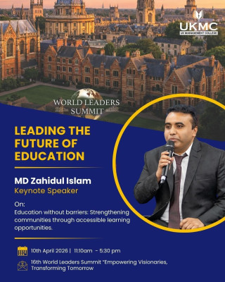 Md Zahidul Islam to Deliver Keynote at the 16th World Leaders Summit 2026