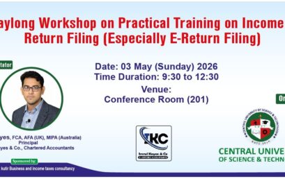 Central University of Science & Technology (CUST) Conducts Daylong Practical Workshop on Income Tax and E-Return Filing
